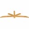 Ekena Millwork Alberta Rough Sawn Timber Gable Bracket, Western Red Cedar, 84"W x 28"H x 2"D x 4"F, 8/12 Pitch GBW084X28X0204ALB00RWR - alternate 3